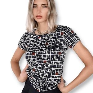 Vintage Lanvin Short Sleeve Knit Too